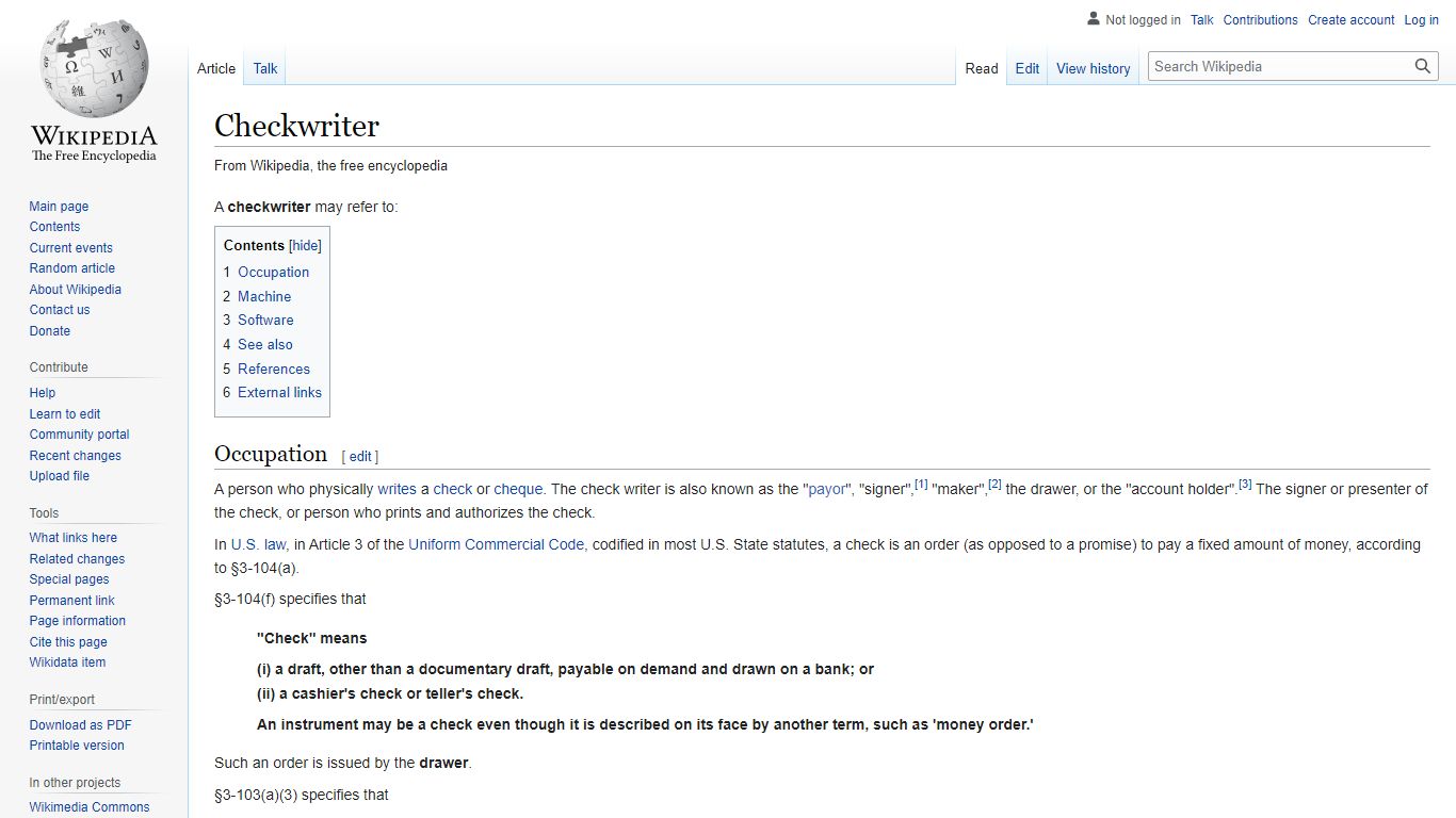 Checkwriter - Wikipedia